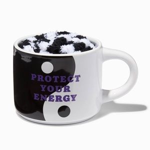 'Protect Your Energy' Mug & Slipper Socks Gift Set 💞